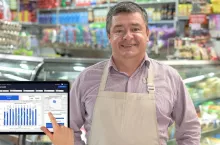 <p>Platforma Analityczna od Eurocash rewolucjonizuje dane o lokalnym handlu (Fot. Canva + Innowacyjna Platforma Handlu)</p>