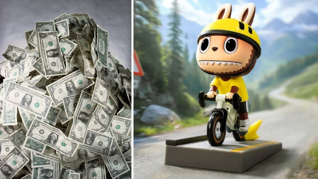 Chińczycy zbijają fortunę na Labubu. ”Sprzedaż przekroczy 10 mln sztuk dziennie” (fot. Canva + Pop Mart)