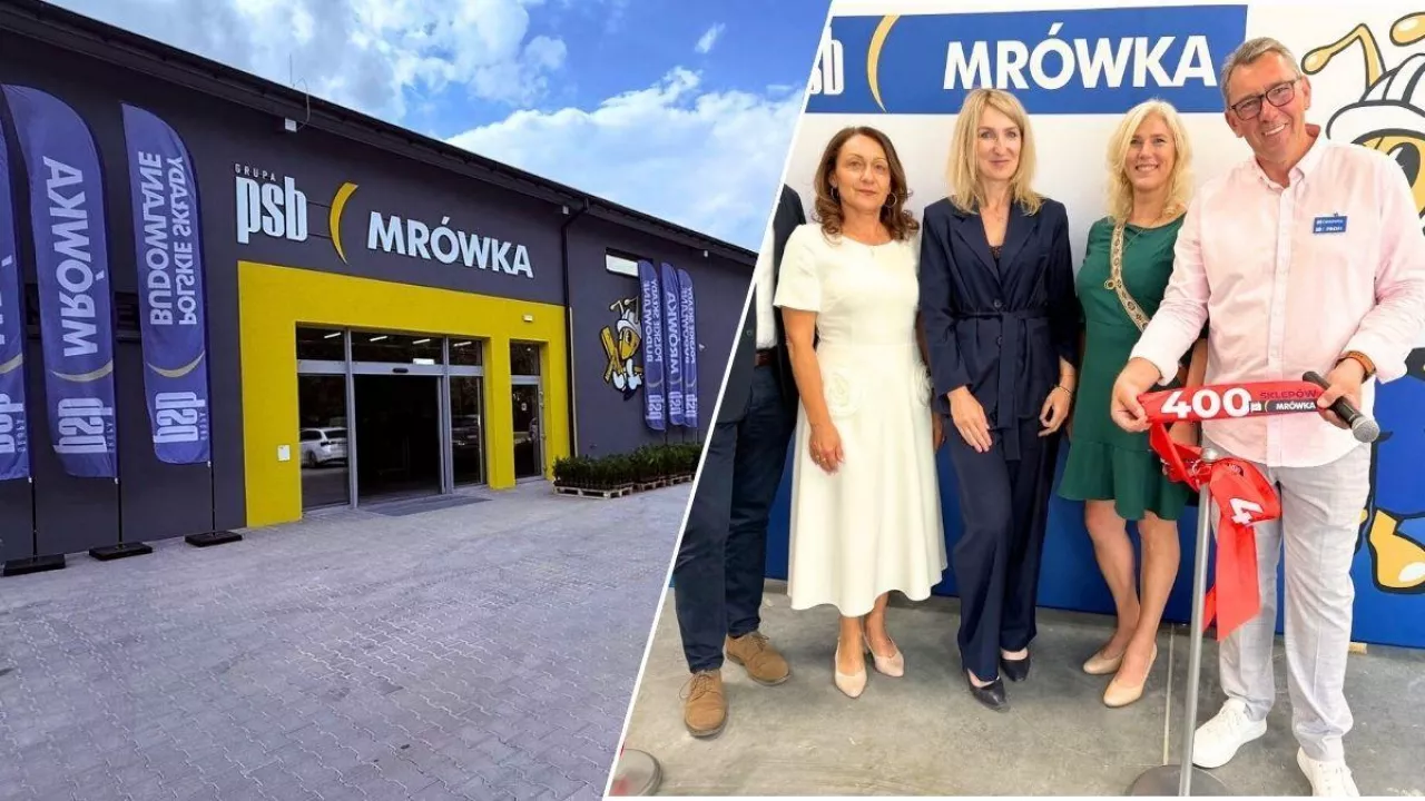 <p>PSB Mrówka ma już 400 sklepów w Polsce (fot. PSB Mrówka Łęczyca + Blue Dolphin Tapes/Facebook)</p>
