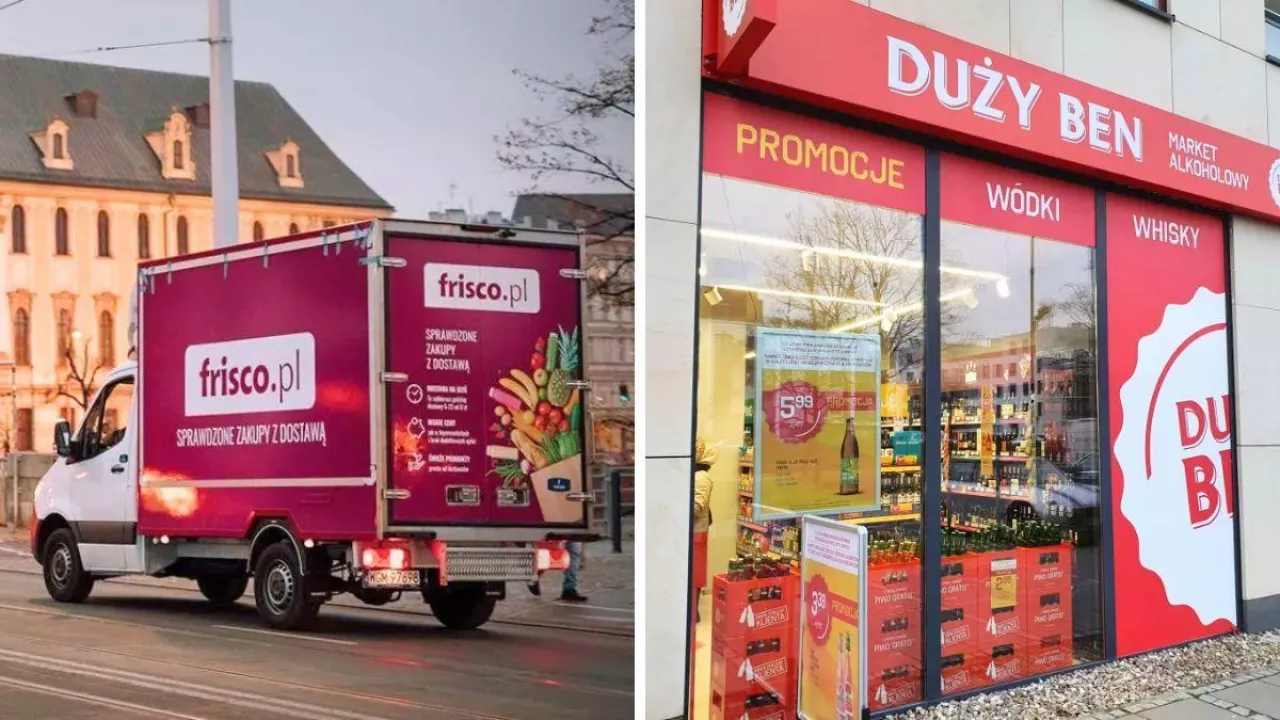 Grupa Eurocash w swoim raporcie finansowym za II kwartał 2025 r. chwali się wynikami Frisco i sieci Duży Ben (fot.Grupa Eurocash + Wiadomości Handlowe)