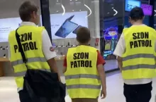 Miejscem działania ”szon patrole” są m.in. galerie handlowe (fot. za: FB/Wojciech Kardyś)