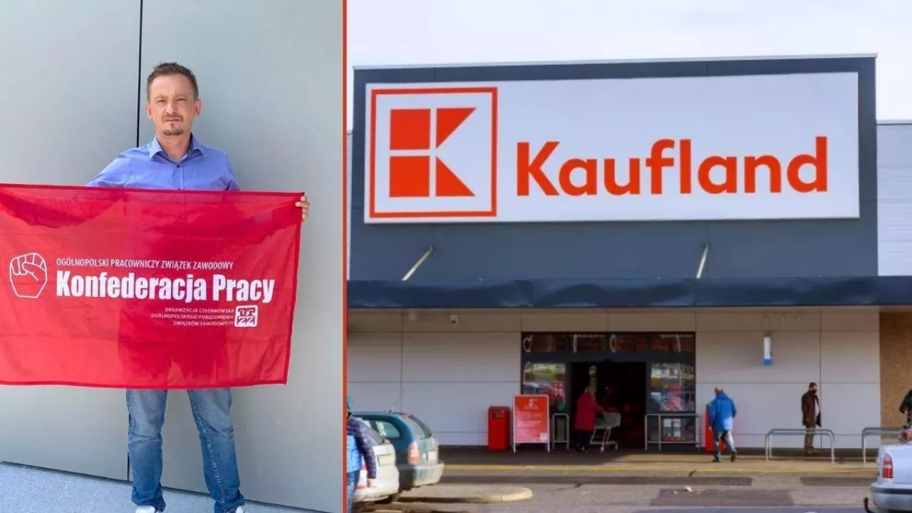 Kaufland odpowiada na groźbę strajku. Czy sieć zgodzi się na podwyżki po 1200 zł? (fot. ZhakYaroslav/Shutterstock + + OPZZ Konfederacja Pracy w Kauflandzie)
