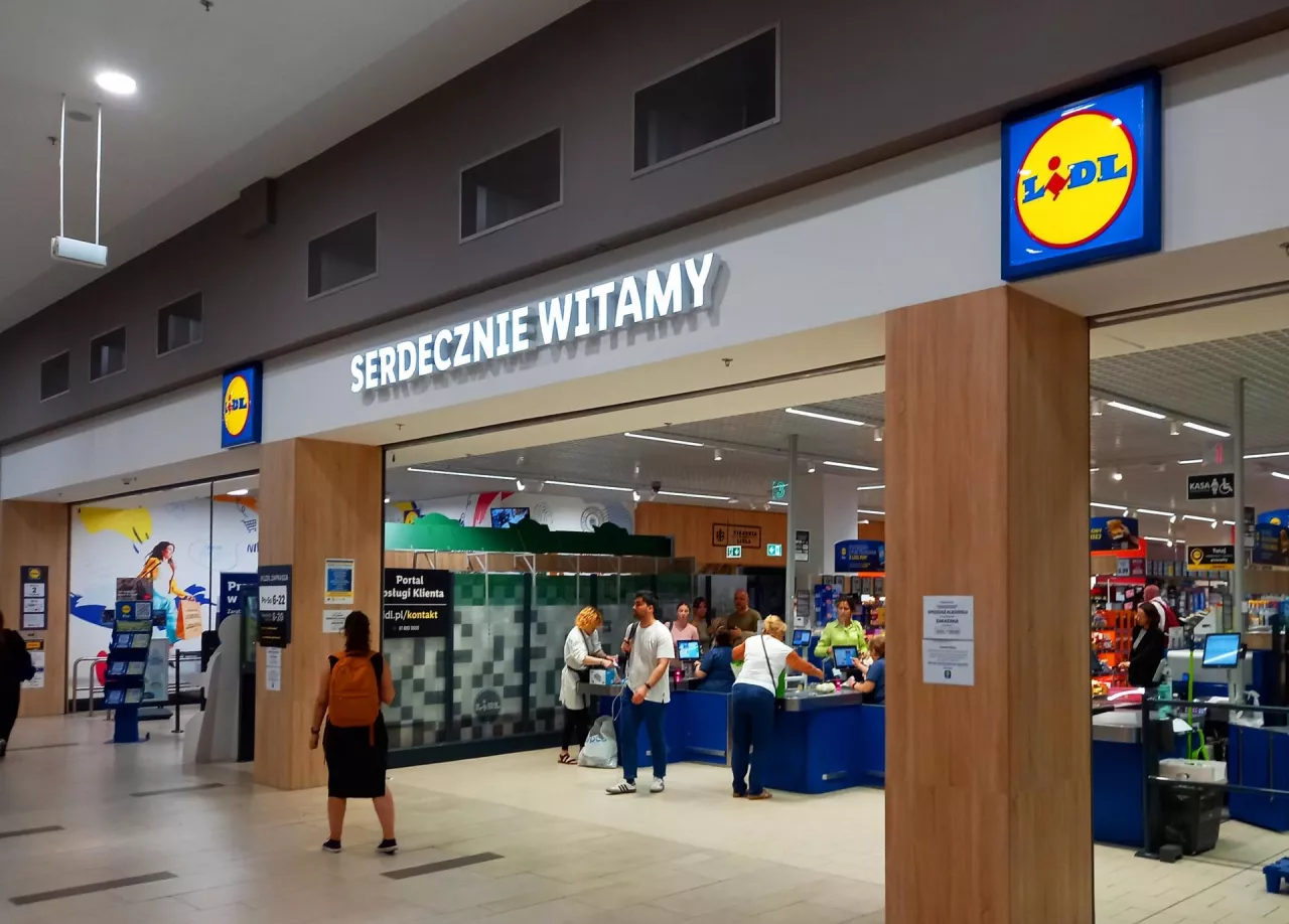 Na zdj. dyskont sieci Lidl w Poznaniu (fot. Magda Wygralak/Shutterstock)