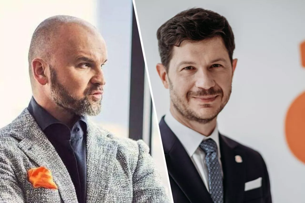 Rafał Brzoska, prezes InPost, Marcin Kuśmierz, prezes Allegro (fot. materiały prasowe)