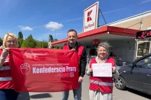 Dużej sieci marketów grozi paraliż? ”Strajk generalny w Kauflandzie zbliża się dużymi krokami” (fot. OPZZ Konfederacja Pracy W Kauflandzie)