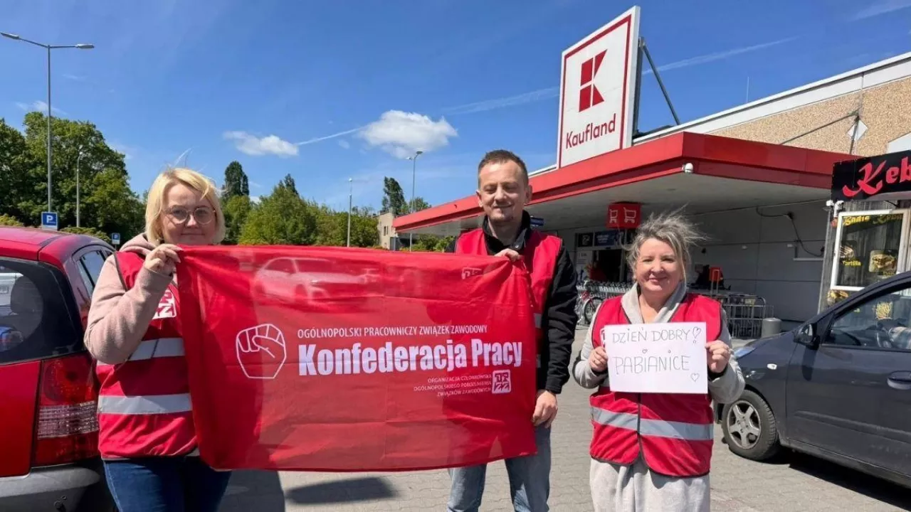 Dużej sieci marketów grozi paraliż? ”Strajk generalny w Kauflandzie zbliża się dużymi krokami” (fot. OPZZ Konfederacja Pracy W Kauflandzie)
