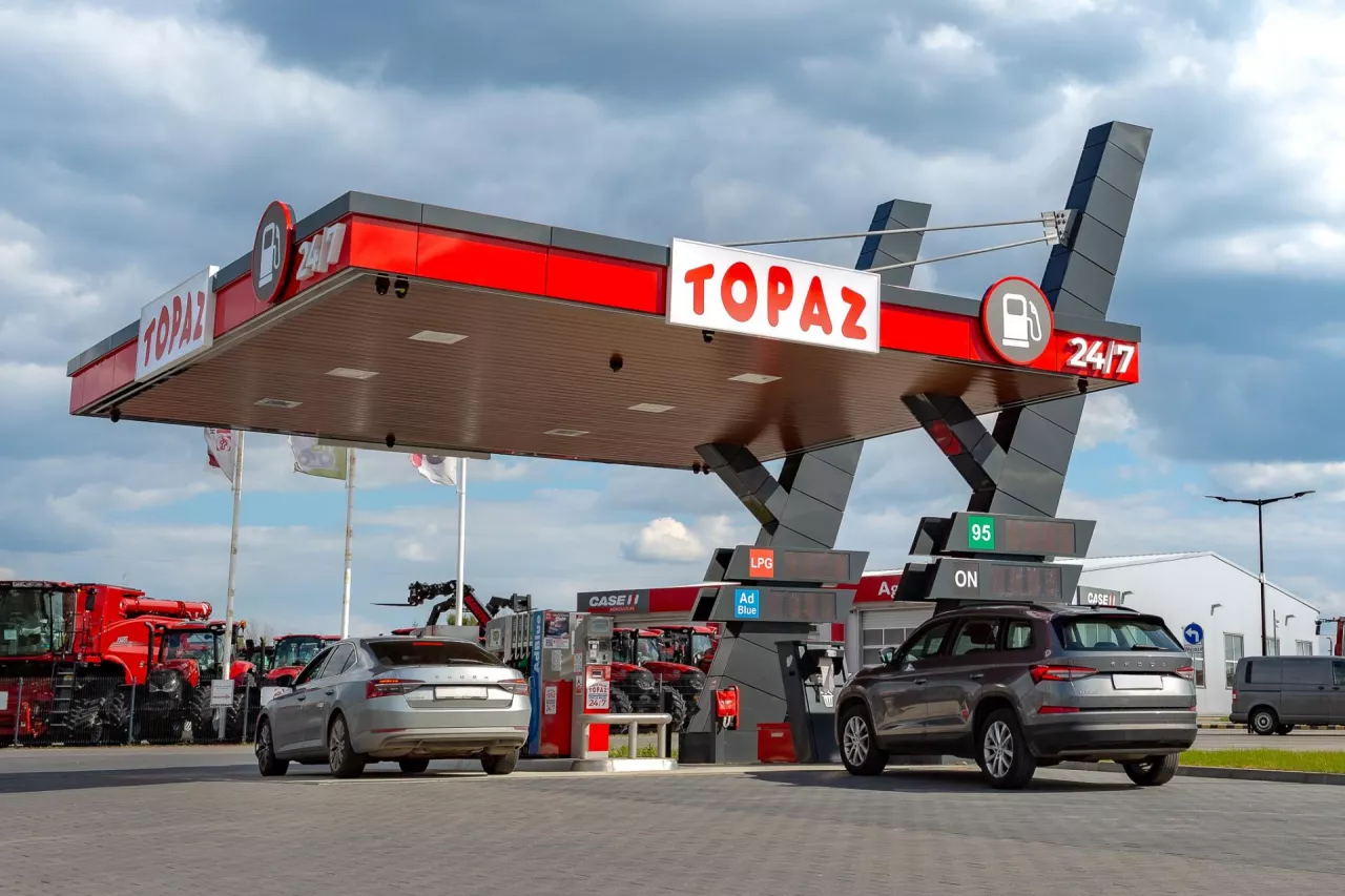 Na zdj. samoobsługowa stacja paliw Topaz 24/7 w Starym Opolu k. Siedlec (fot. Topaz)