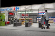 Wizualizacja dedykowanego dzieciom sklepu Carrefour w Smart Kids Planet w Krakowie (fot. Carrefour)