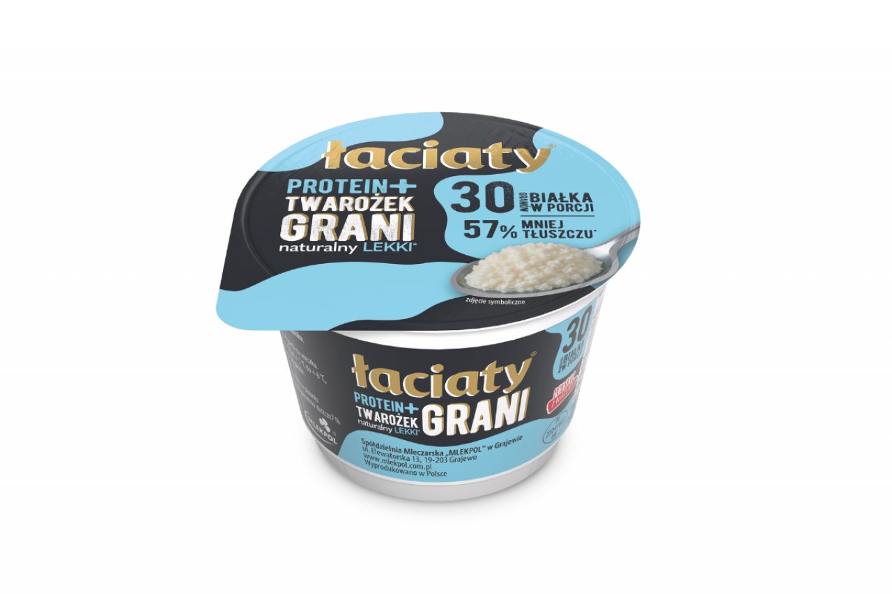 Mlekpol stawia na białko – nowy twarożek grani Łaciaty Protein+ już na sklepowych półkach
