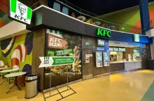 Sieć KFC uruchomiła pierwszy wegetariański lokal w Europie Wschodniej. Znaiduje się on w kijowskim centrum handlowym Blockbuster Mall (fot. rau.ua)
