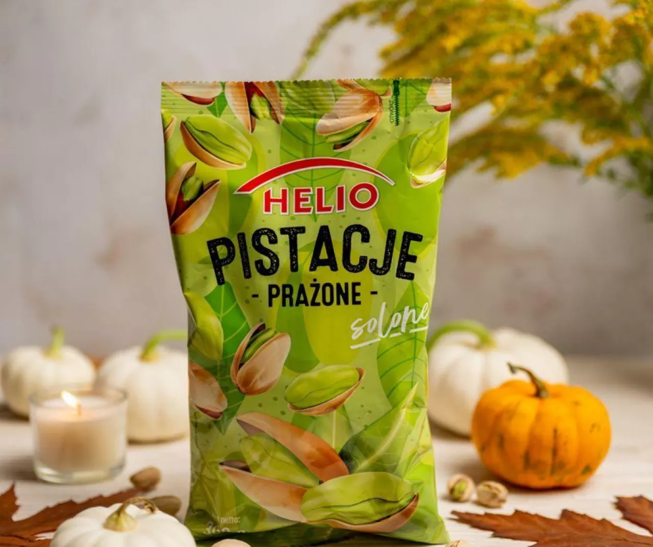 HELIO Pistacje prażone solone – naturalna energia i odporność na chłodne jesienne dni