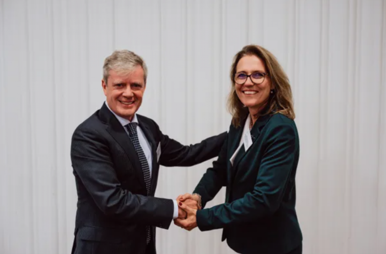 Marc van der Duijs (szef European Flavour Association) i Katarzyna Jaskulska-Niwińska (fot. Effa)