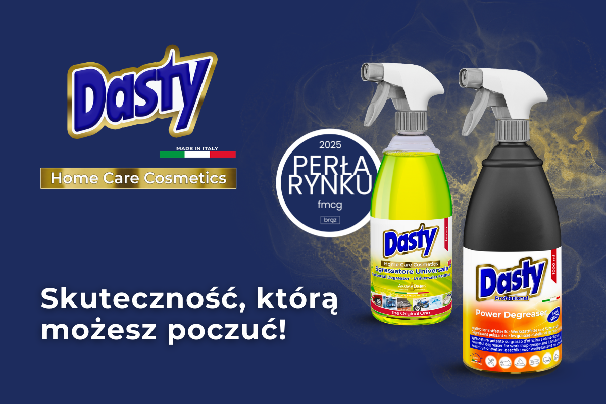 Dasty z Brązową Perłą Rynku FMCG 2025. Nagroda dla włoskiej czystości i wyróżnienie dla Optymer Trade - dystrybutora renomowanych włoskich marek
