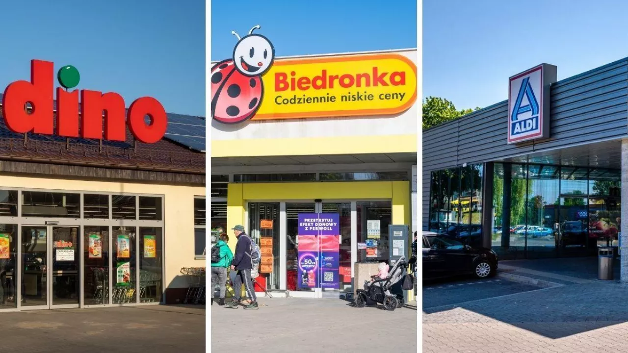 Biedronka, Aldi i Dino czynne dłużej. W jakich godzinach czynne są sklepy 10 listopada? (fot. materiały prasowe + Shutterstosck)