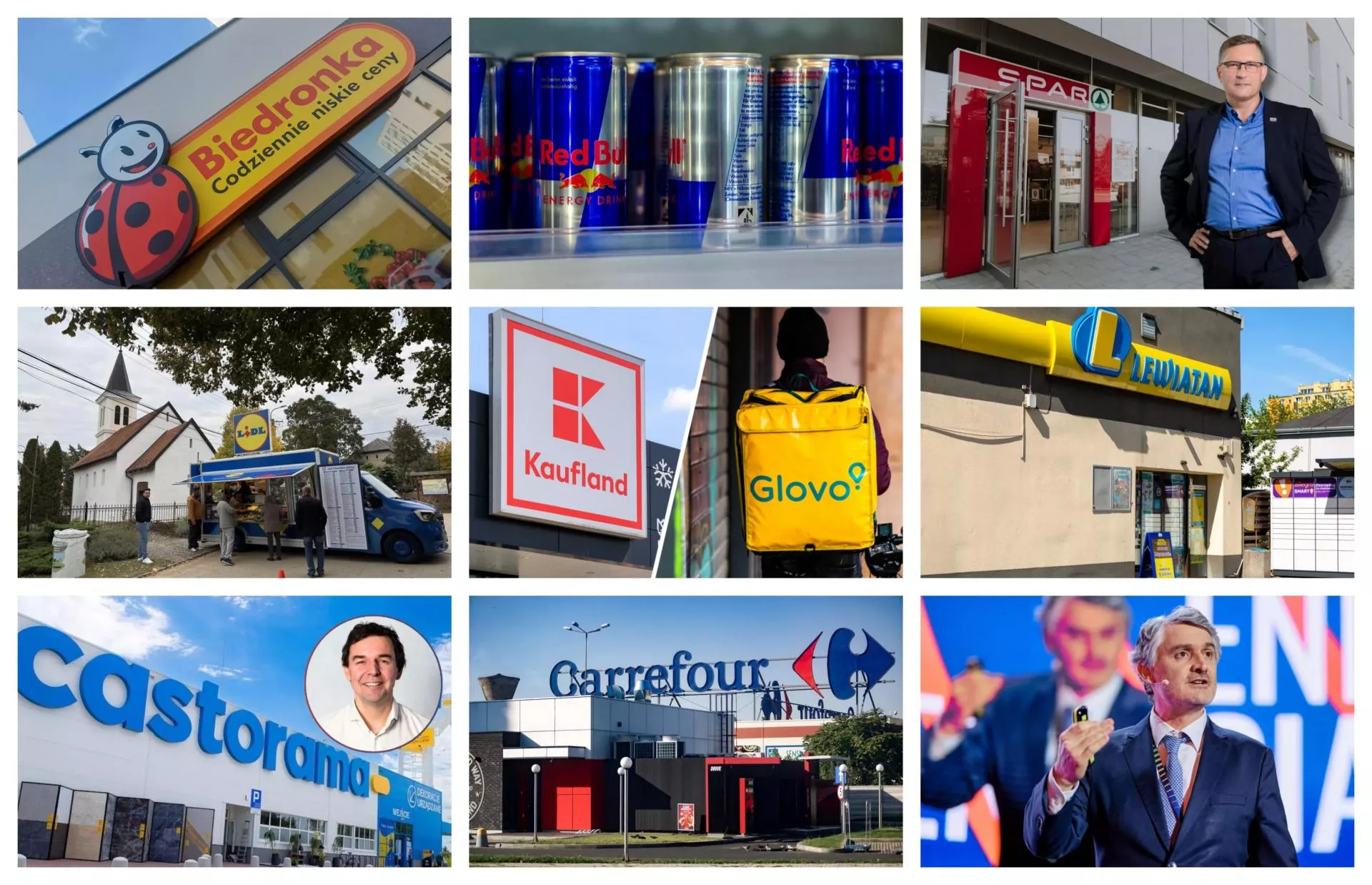 TOP 10 tygodnia: Red Bull kontra konkurencja, Kaufland na Glovo, sklepy mobilne Lidl, inwestycje Biedronki, Żabka chce przejąć Carrefour?
