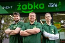 Daniel Powierża z częścią zespołu