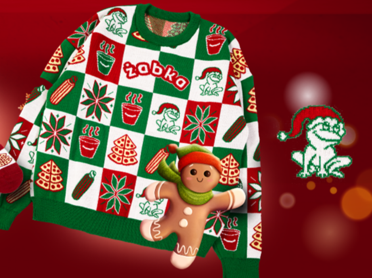 Żabka, czując klimat zbliżających się świąt Bożego Narodzenia przygotowała dla użytkowników swojej aplikacji konkurs, w którym można wygrać limitowaną serię ubrań w stylu lat 90.