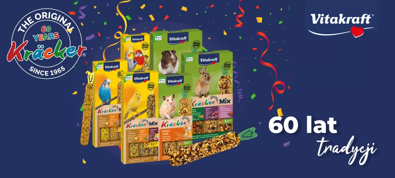 60 lat przyjemności z przekąszania: Vitakraft Kräcker® świętuje swoje urodziny!