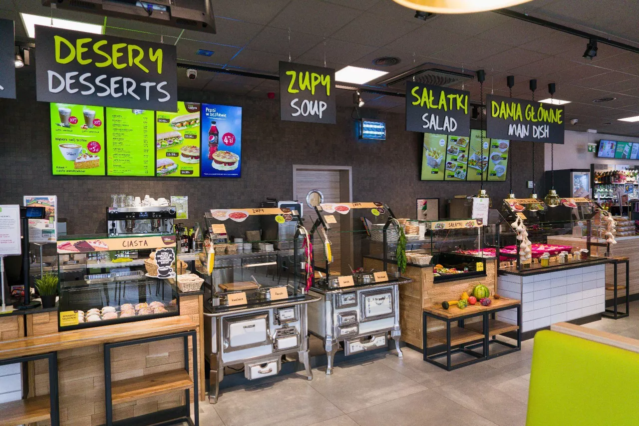 Strefa Fresh Corner na stacji MOL w Polsce