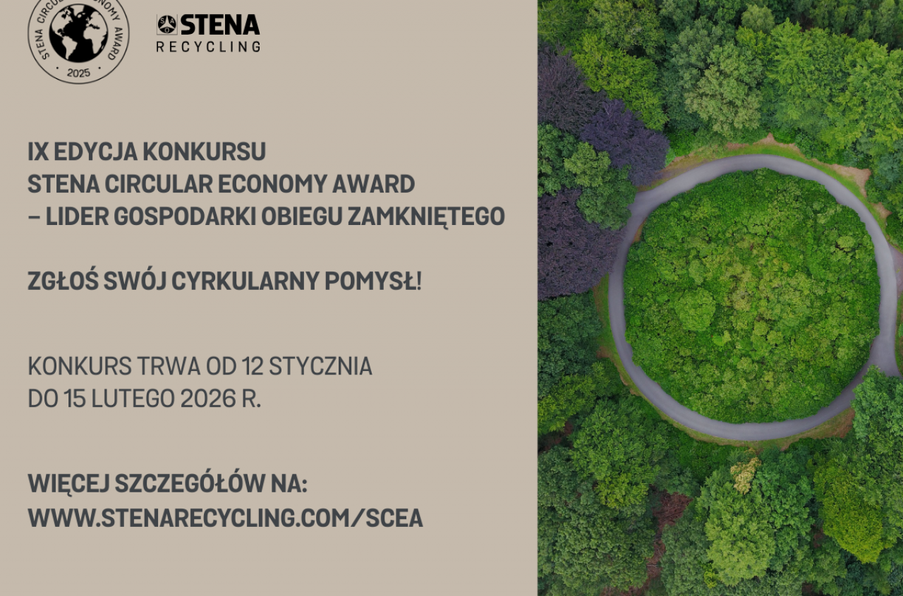 Startuje IX edycja konkursu Stena Circular Economy Award – Lider Gospodarki Obiegu Zamkniętego