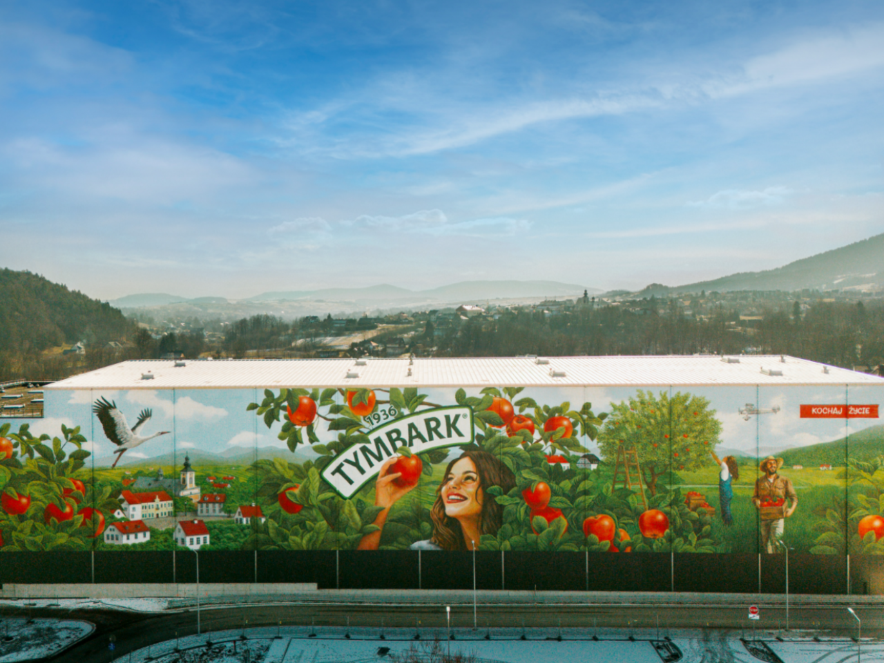 Nowe centrum logistyczno-magazynowe Tymbarku (fot. Maspex)