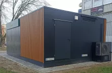 Kontener-przyczepy w Krakowie (fot. Aleksandra Piotrowska/X)