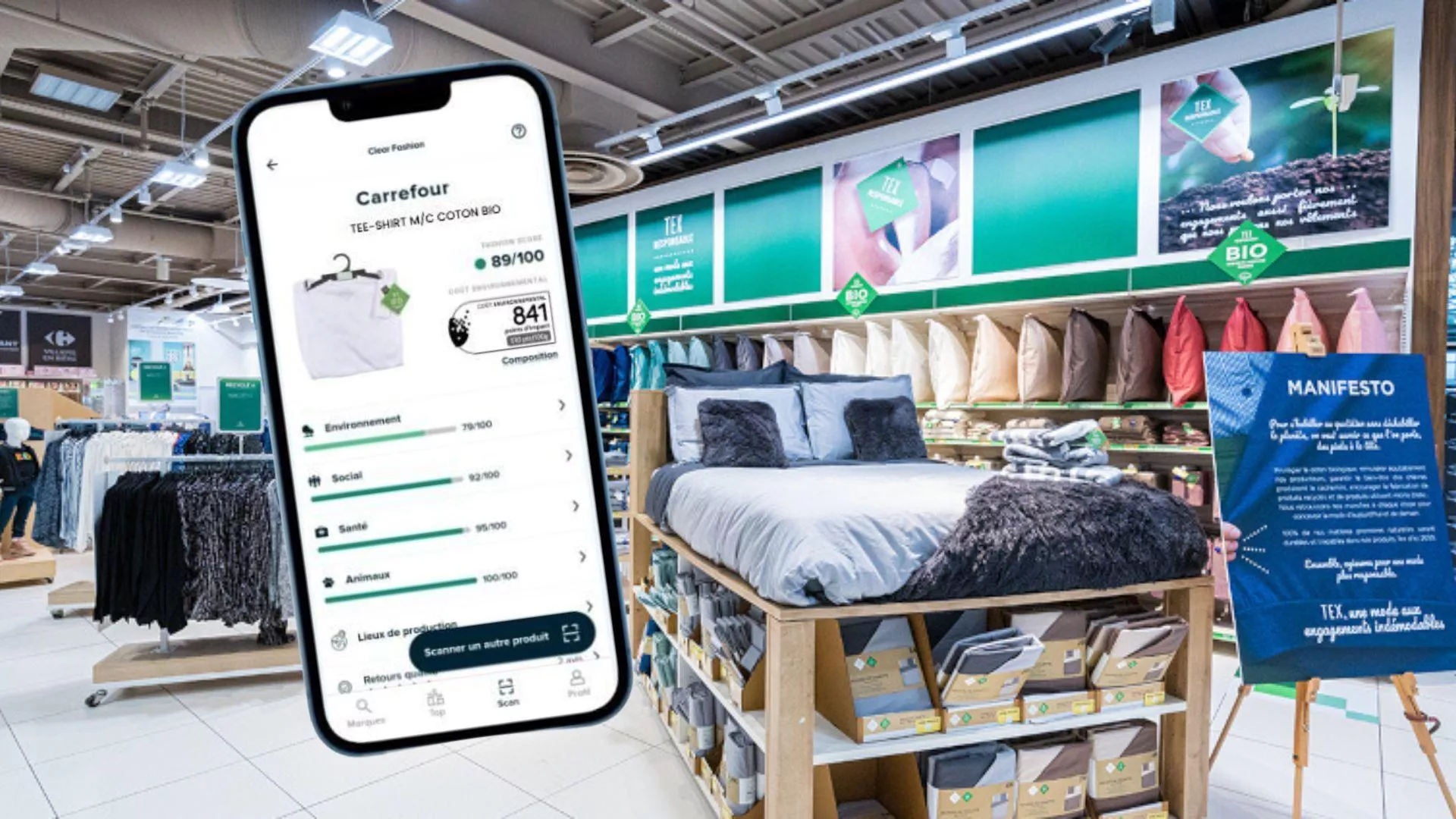 Sieć Carrefour wprowadza "Nutri-Score" dla mody. Przełom w etykietowaniu odzieży