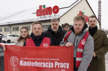 OPZZ Konfederacja Pracy w Kauflandzie, Biedronce, Dino, ALDI i Rossmann: Odwiedziliśmy market Dino w Sochaczewie. Zastaliśmy tam niehumanitarne warunki pracy - pracownicy są traktowani wręcz jak ”mrożonki”.