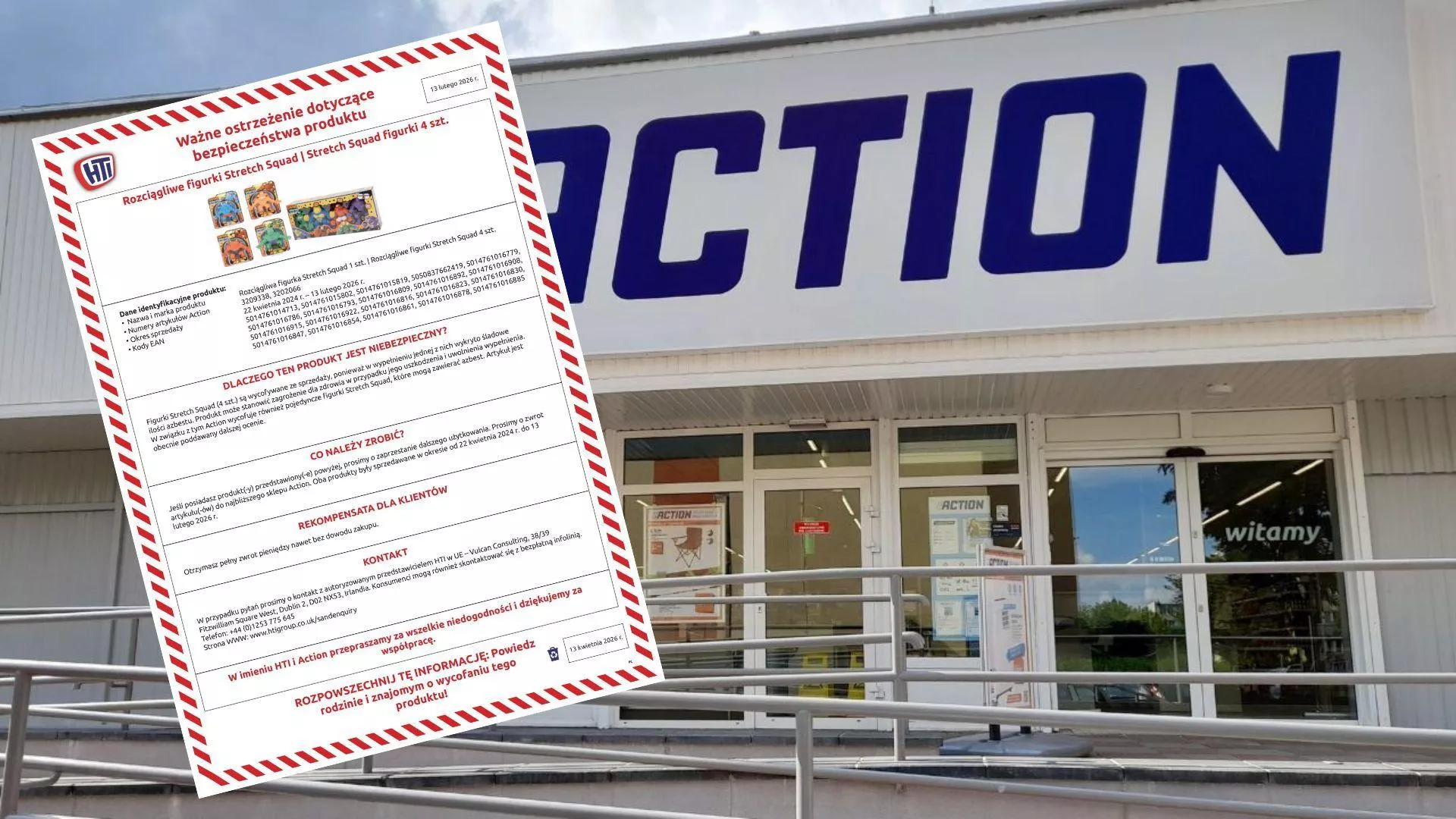 Niebezpieczne związki w zabawkach w sieci Action. Dystrybutor ostrzega i wycofuje produkt