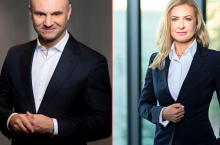 Dariusz Mazurkiewcz, prezes zarządu Polskiego Standardu Płatności, operatora Blika i Monika Król, wiceprezeska Polskiego Standardu Płatności, operatora Blika (fot. Blik)