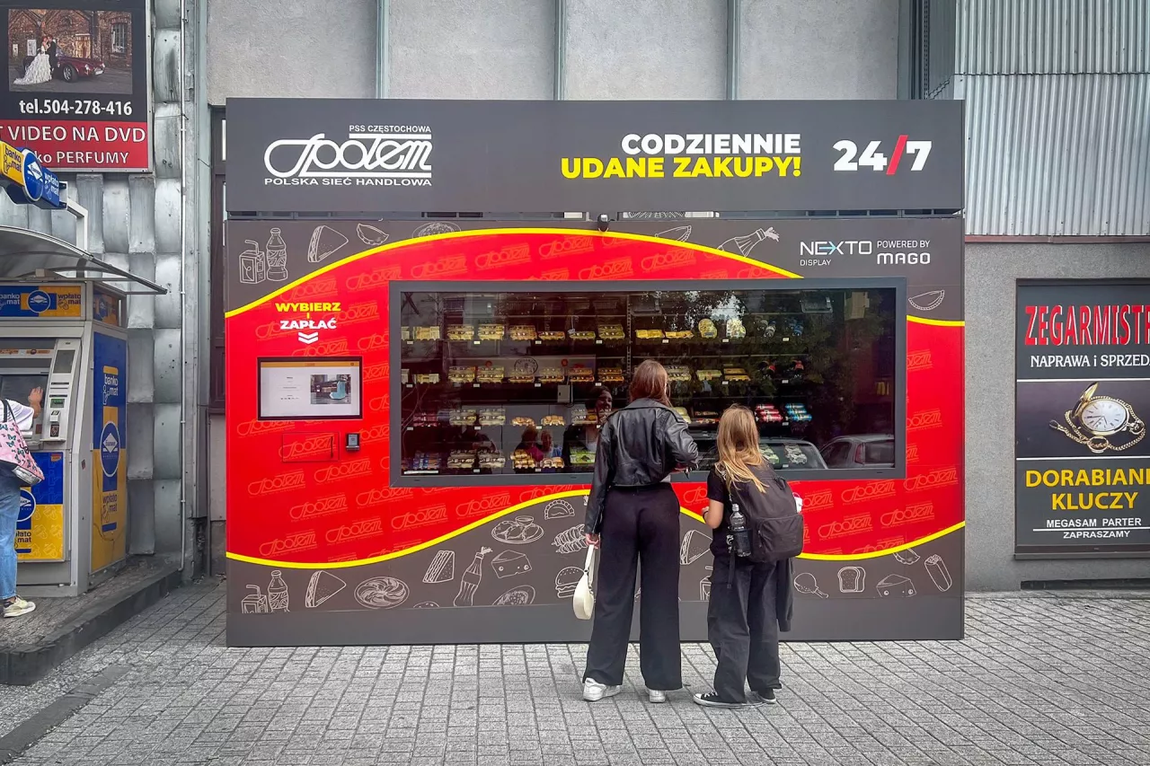 Koncept sklepu autonomicznego rozwijany przez Społem we współpracy z firmą Mago (fot. Materiał Partnera)