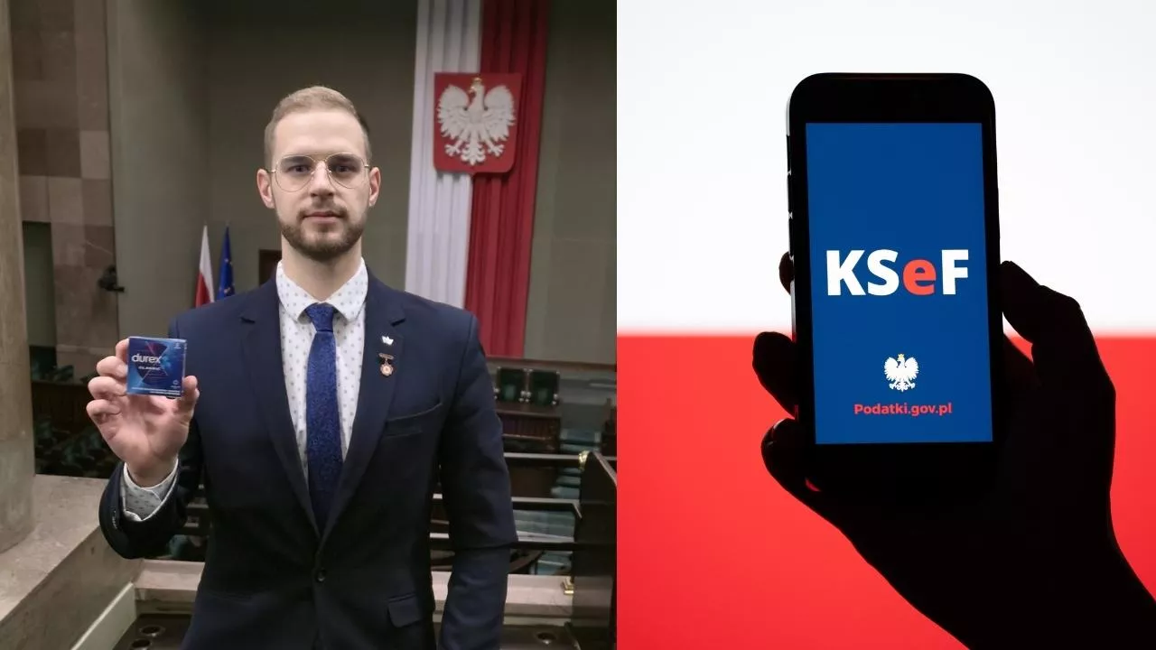 Tomasz Sidorczuk (na zdjęciu) usłyszał zarzuty karno-skarbowe za prowokację dot. systemu KSeF (fot. Tomasz Sidorczuk, X/shutterstock)