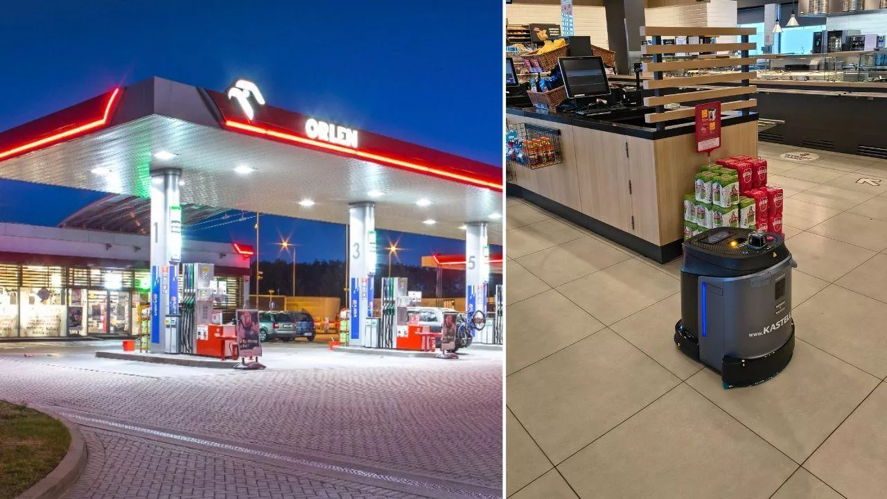 Polski gigant wchodzi w automatyzację. Robot na Orlenie posprząta, ugotuje i sprzeda (fot. Orlen + Wiadomoscihandlowe.pl)