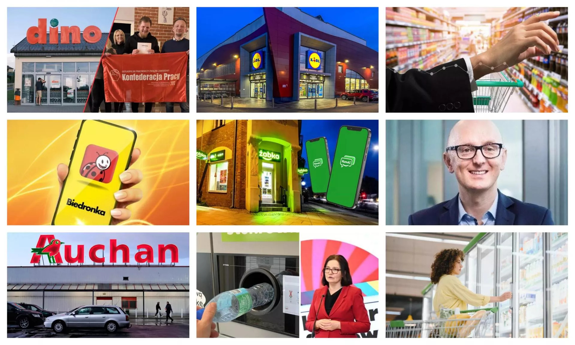 Top 10 tygodnia: całodobowy Lidl, AI Żabki, strategia Auchan, system kaucyjny