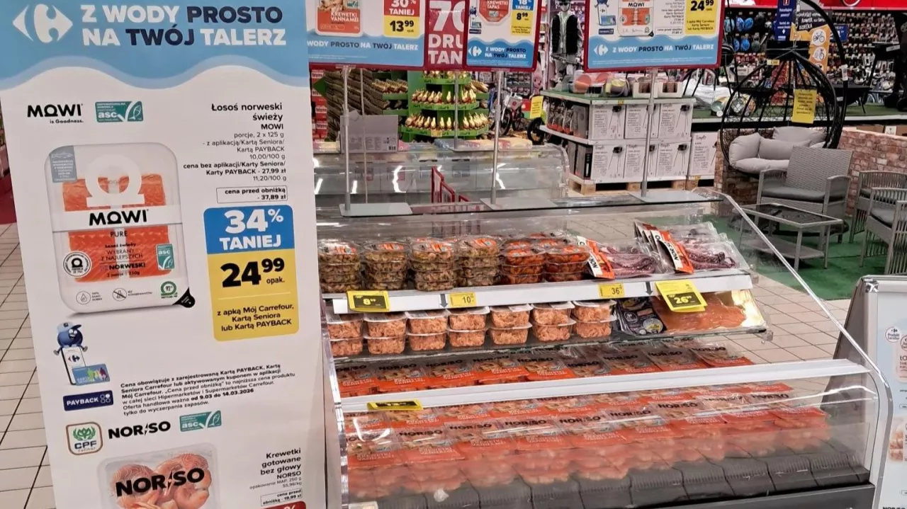 Mięso znika, wchodzą ryby. Carrefour szykuje się na Wielki Post (fot. Carrefour)