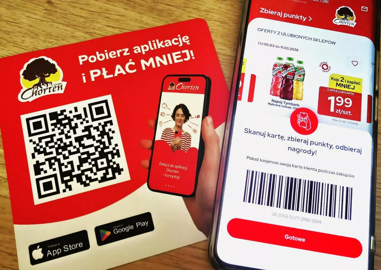 Grupa Chorten uruchomiła właśnie aplikację mobilną dla klientów sklepów partnerskich