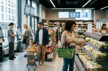 Tradycyjne hipermarkety systematycznie tracą swoją dominującą pozycję na rzecz mniejszych, szybszych formatów (fot. grafika wygenerowana przez AI)