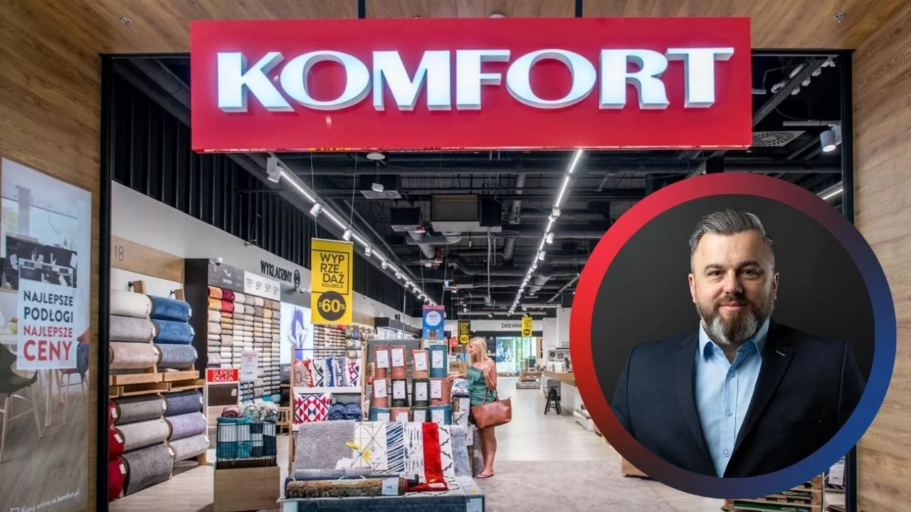 Na zdjęciu Piotr Horbal, nowy Chief Sales Officer oraz członek zarządu Sklepów Komfort (fot. mat. prasowe)