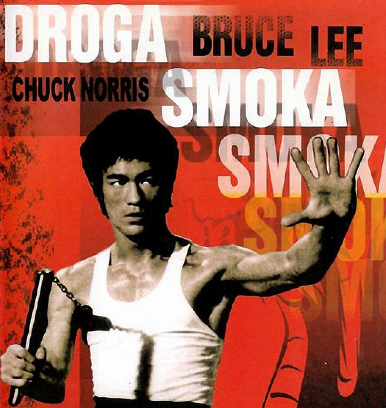 Plakat z firmu Droga Smoka z Brucem Lee