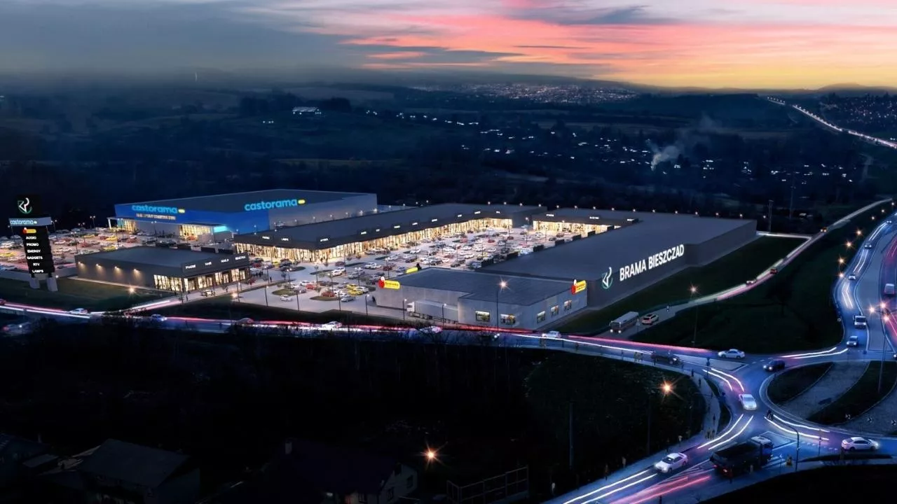 Park handlowy w Sanoku - wizualizacja (fot. Refield)