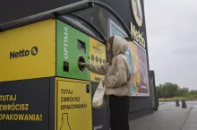 Według  założeń sieci Netto około 90 proc. jej placówek będzie miało maszyny RVM zlokalizowane poza sklepem (fot. Justyna Gieleta)