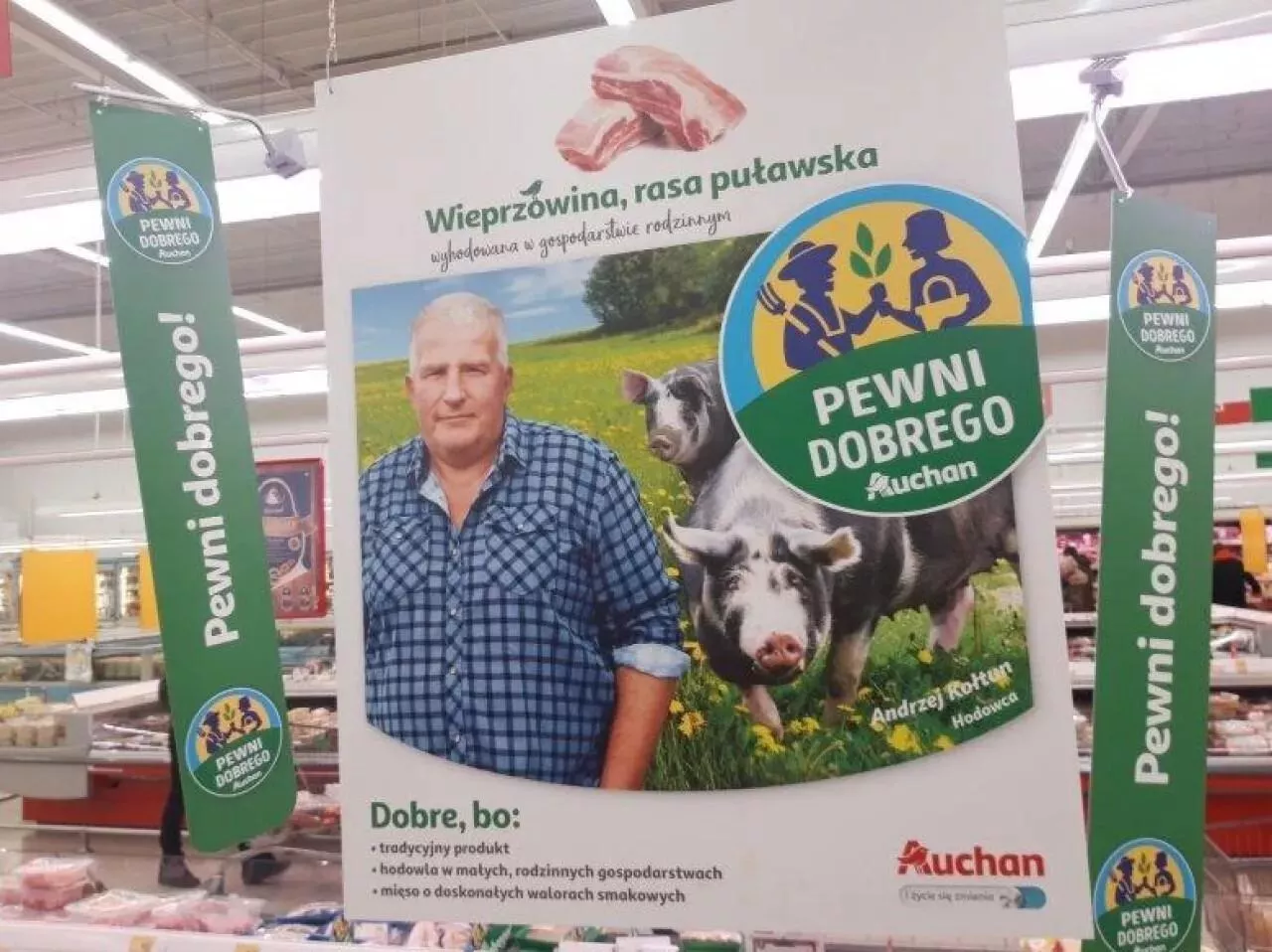 Auchan inwestuje w markę własną Pewni Dobrego, w której ofercie królują artykuły świeże (fot. wiadomoscihandlowe.pl)