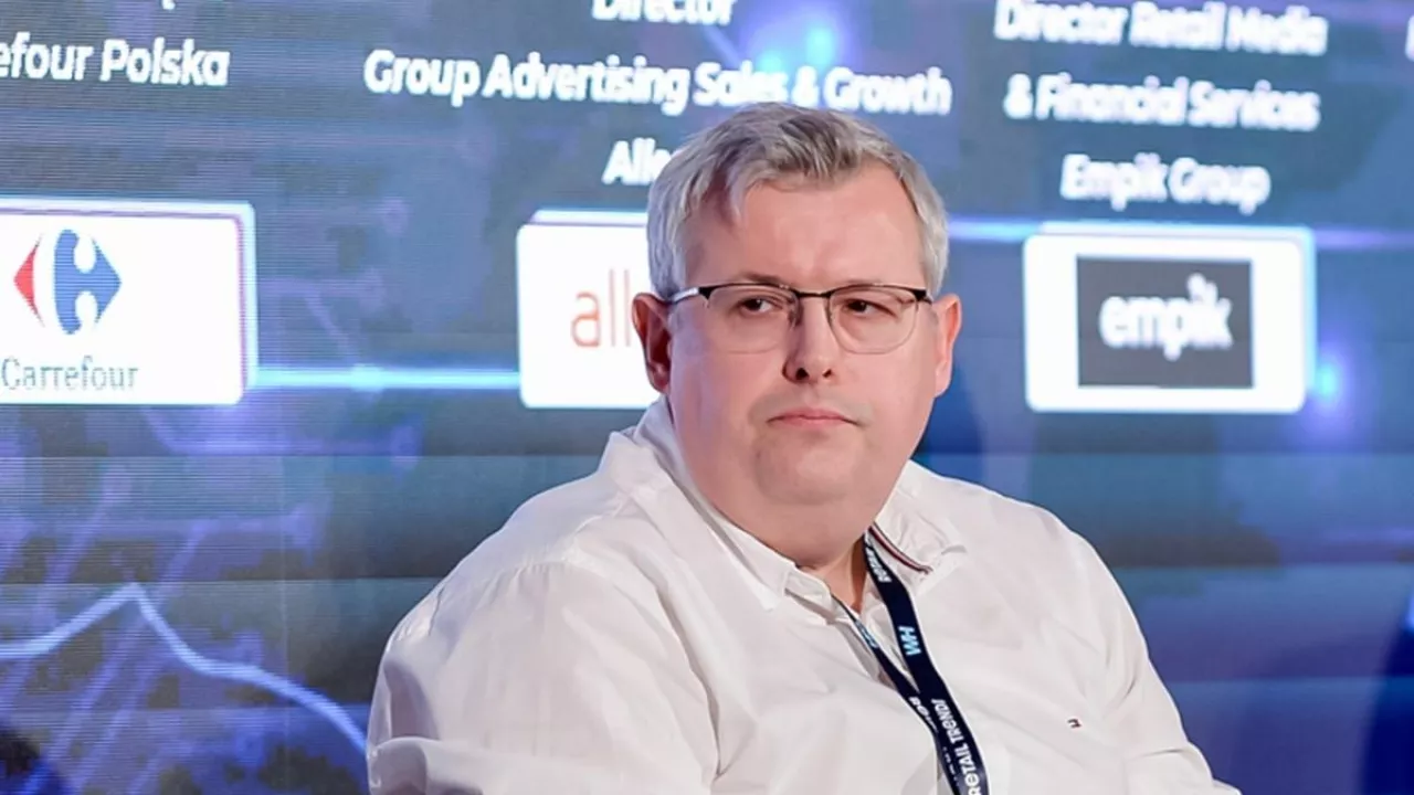 Krzysztof Andrzejczak, Director, Group Advertising Sales &amp; Growth w Allegro, podczas Retail Trends 2026 (fot. wiadomoscihandlowe.pl)