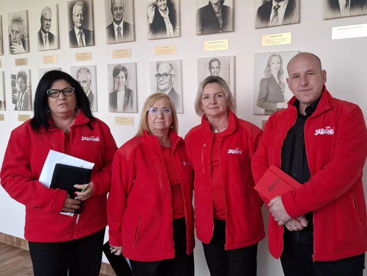 Strona związkowa w drodze na spotkanie z zarządem Biedronki (fot. NSZZ ”S”)