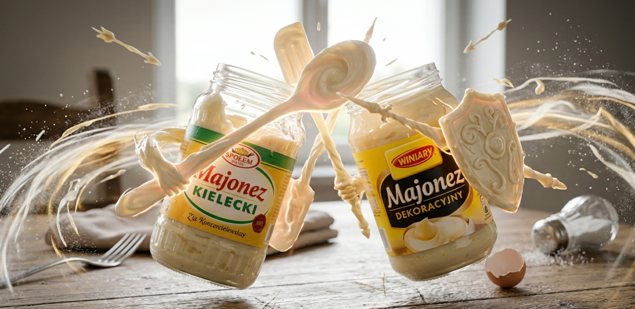 Kielecki czy Winiary? Internet znów podzielony (grafika wygenerowana przez AI)