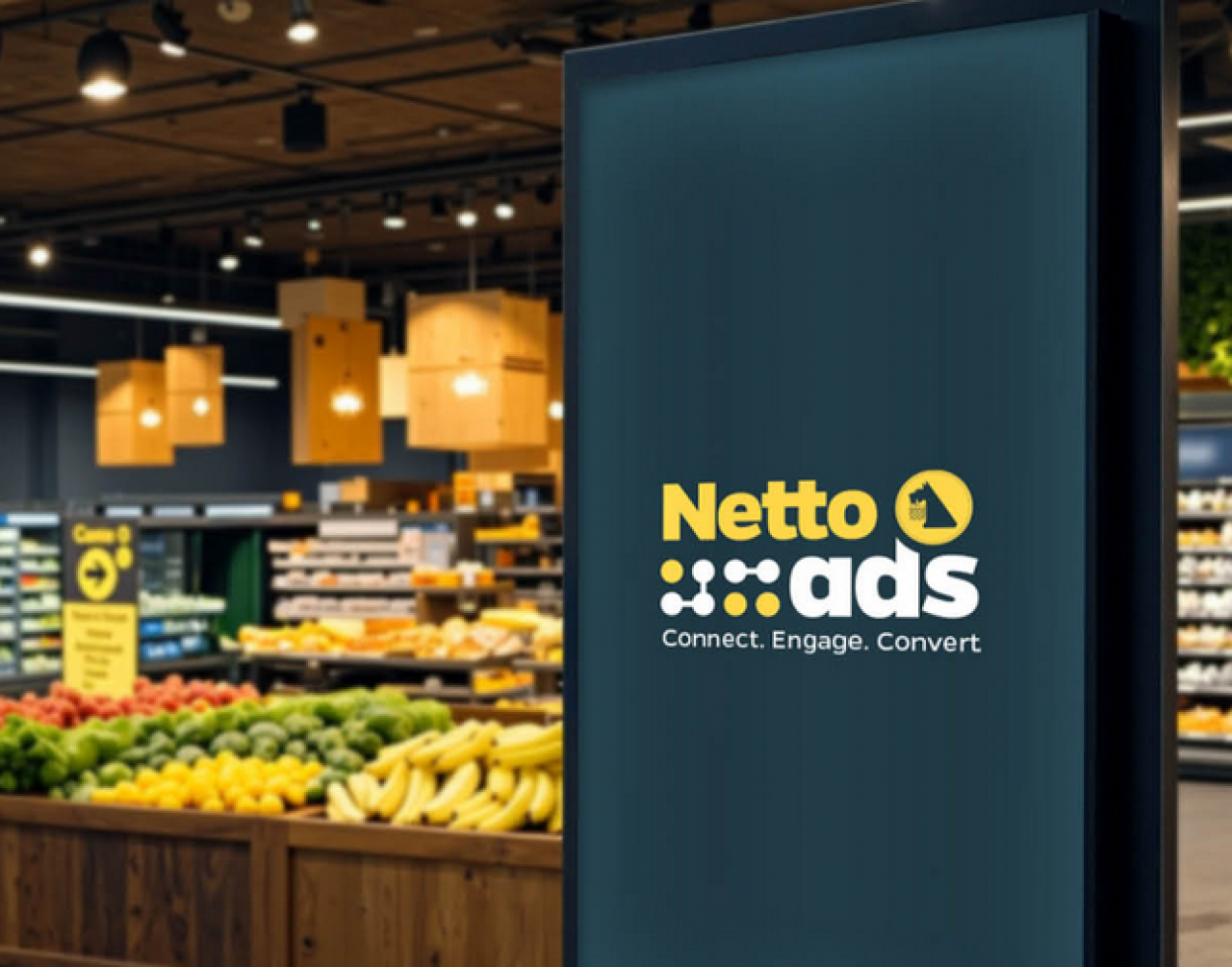 Sieć dyskontów Netto inwestuje w Netto Ads czyli system retail mediów, które mogą zmieniać decyzje zakupowe przy półce