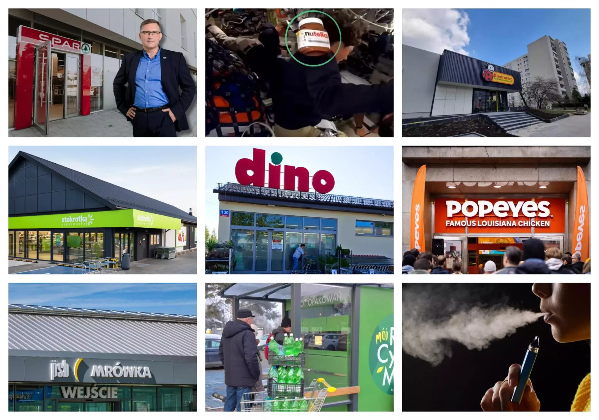 TOP 10 tygodnia: Dino, Biedronka, SPAR, Stokrotka, Burger King, Polmlek, Nutella, UOKiK, system kaucyjny