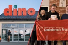 Tego dnia Dino przestanie działać? Znamy datę strajku ostrzegawczego (fot. Shutterstock + OPZZ Konfederacja Pracy Dino)