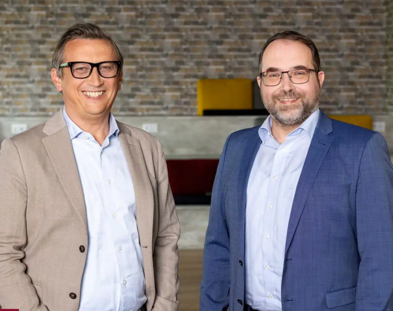 Lionel Souque, dyrektor generalny REWE Group (po lewej) i Telerik Shishmanov, dyrektor finansowy Grupy Rewe (fot. Rewe)
