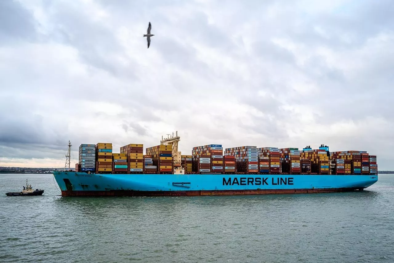 Kontenerowiec firmy Maersk (fot. Pixabay)